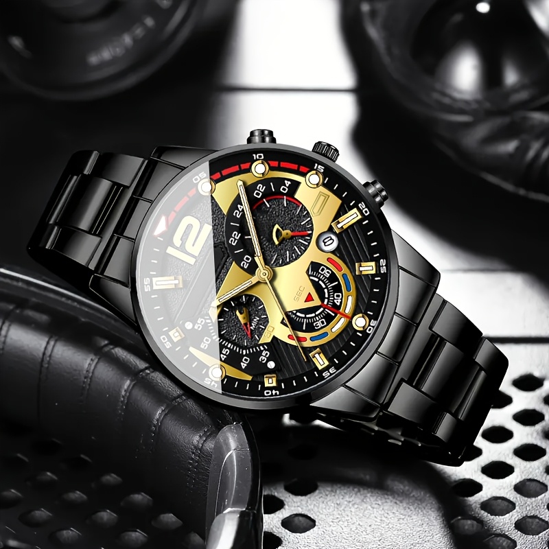 Men's 6pcs Business Watch Set, Exquisite Gift for Him